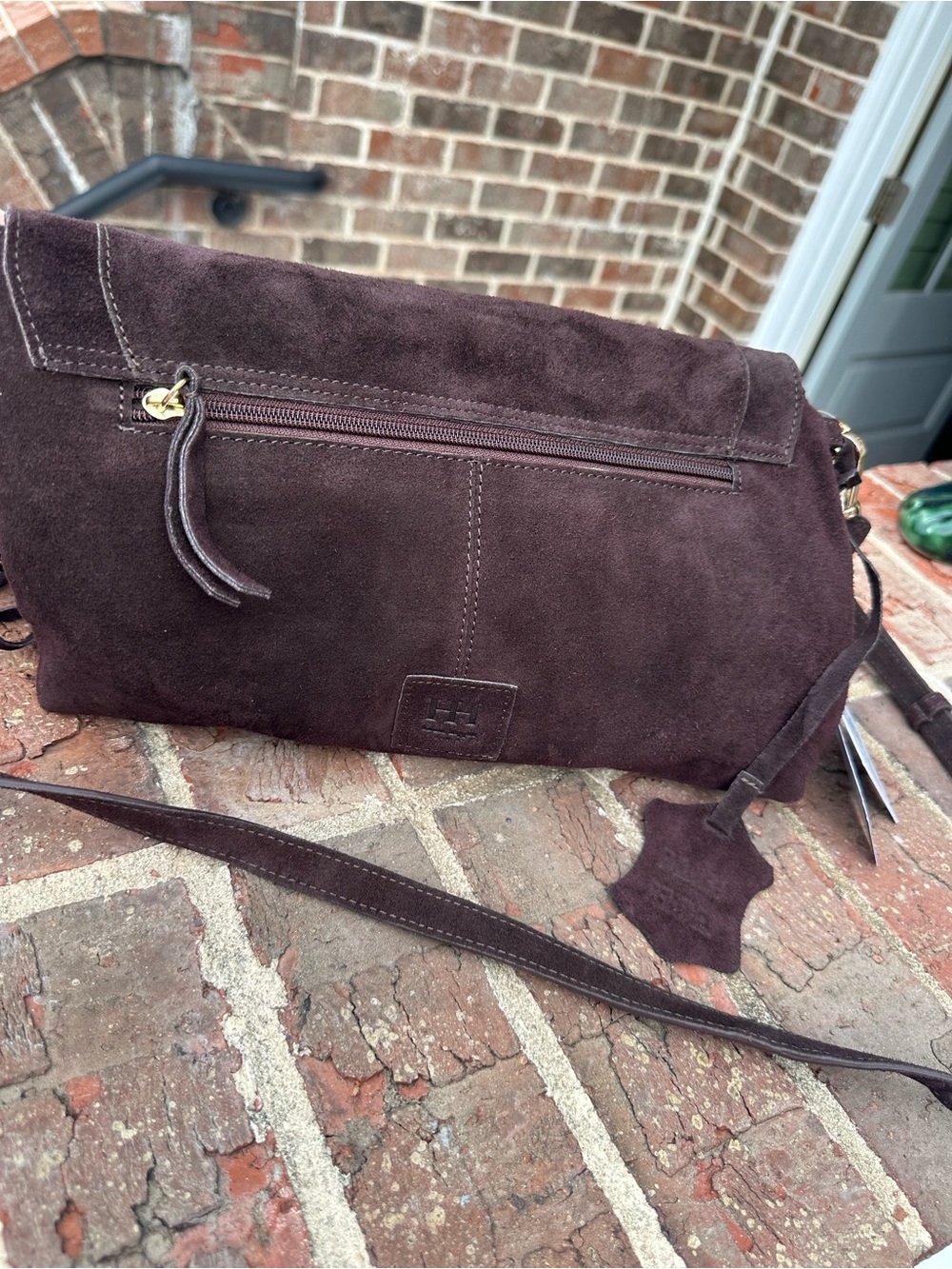 Haute Hippie Chocolate Brown Suede Fringe Crossbody - Picture 9 of 10